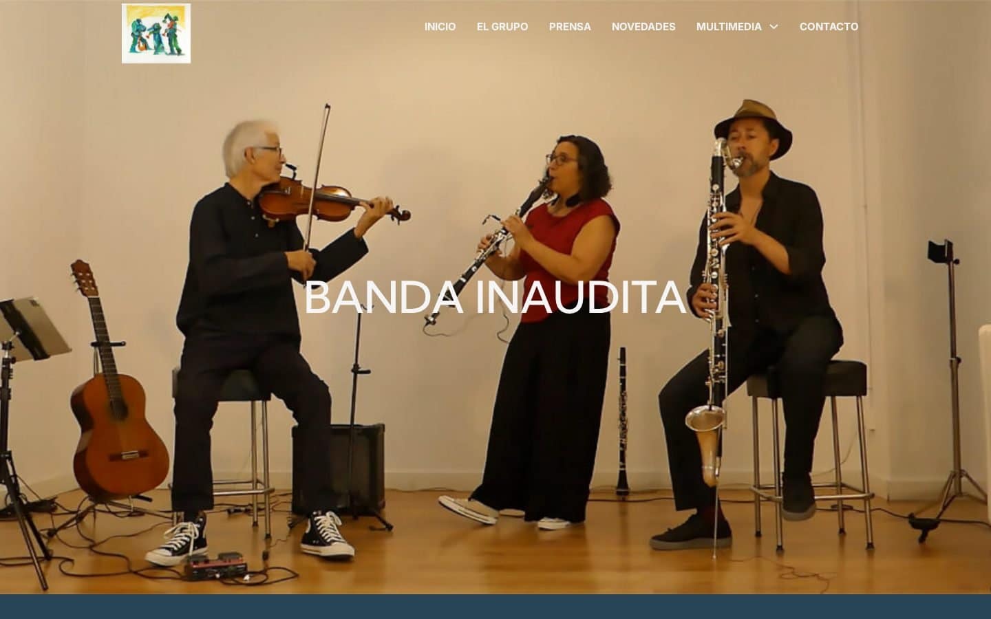 Captura de la web Banda Inaudita