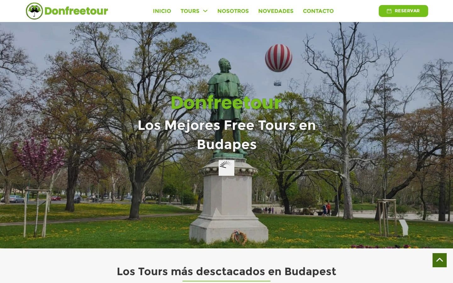 Captura de la web Don Free Tour Budapest