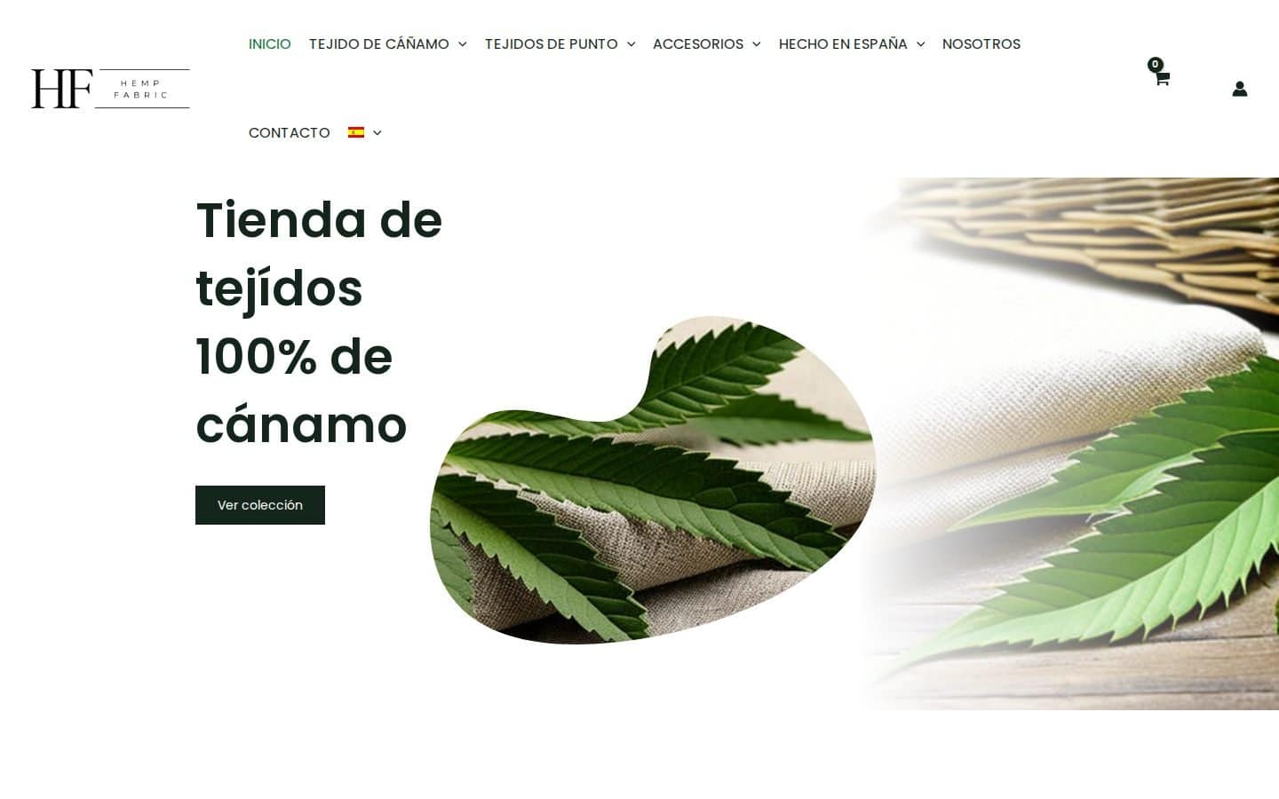 Captura de la web Hempfabric