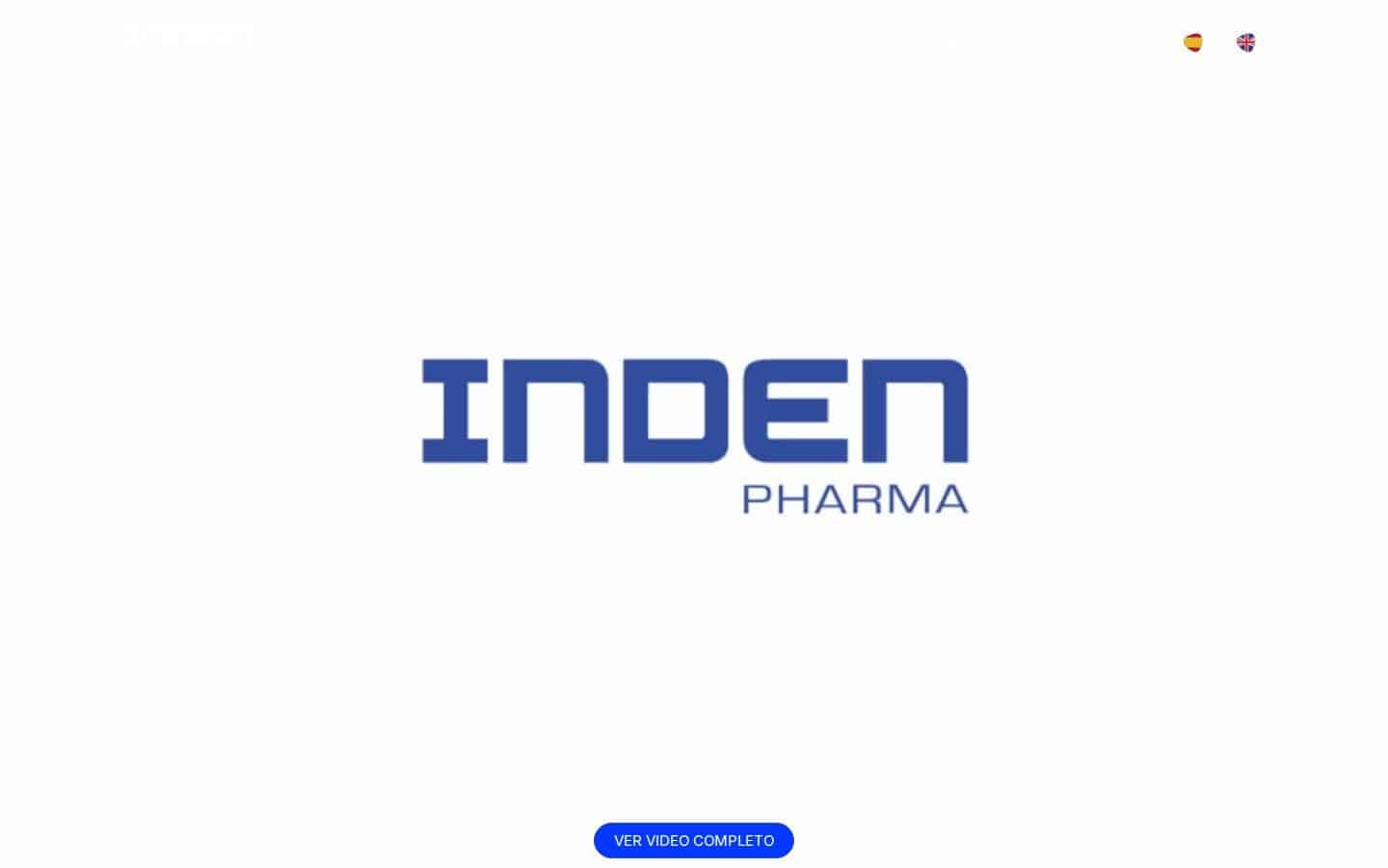 Captura de la web Inden Pharma