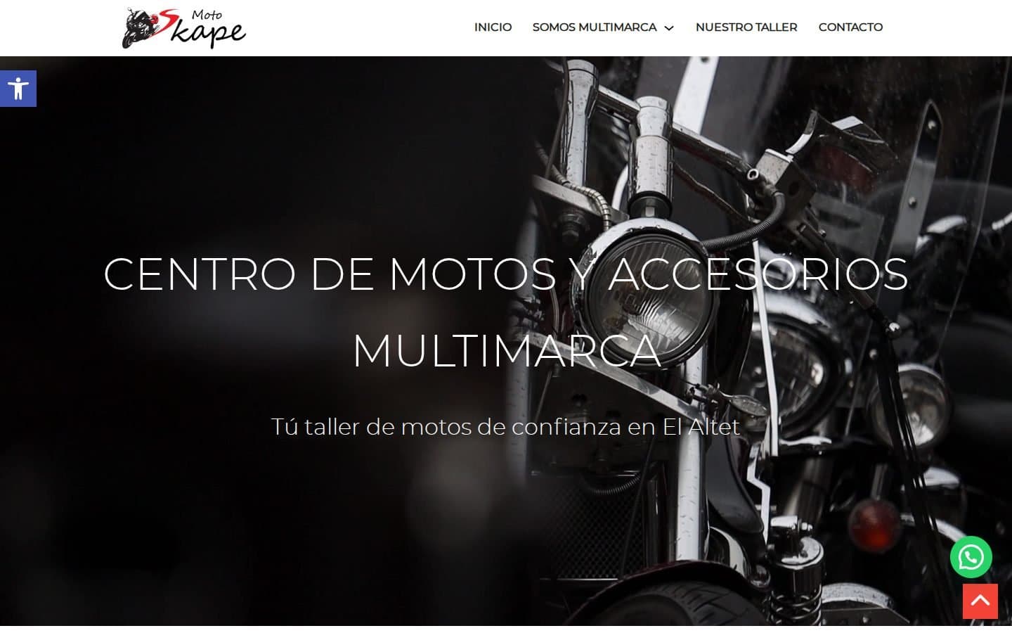 Captura de la web Moto Skape