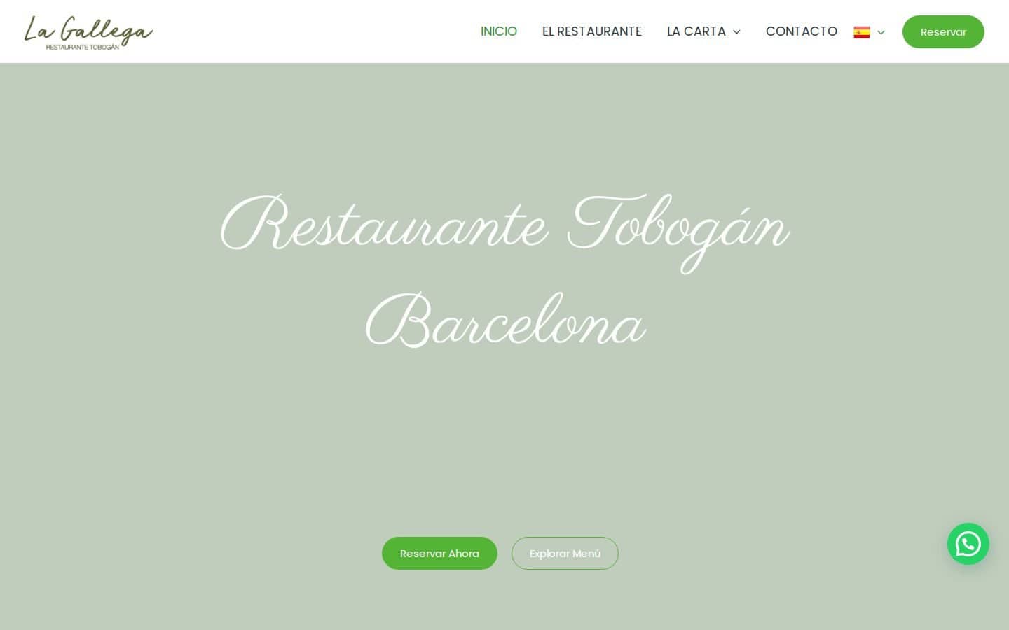 Captura de la web Restaurante El Tobogán