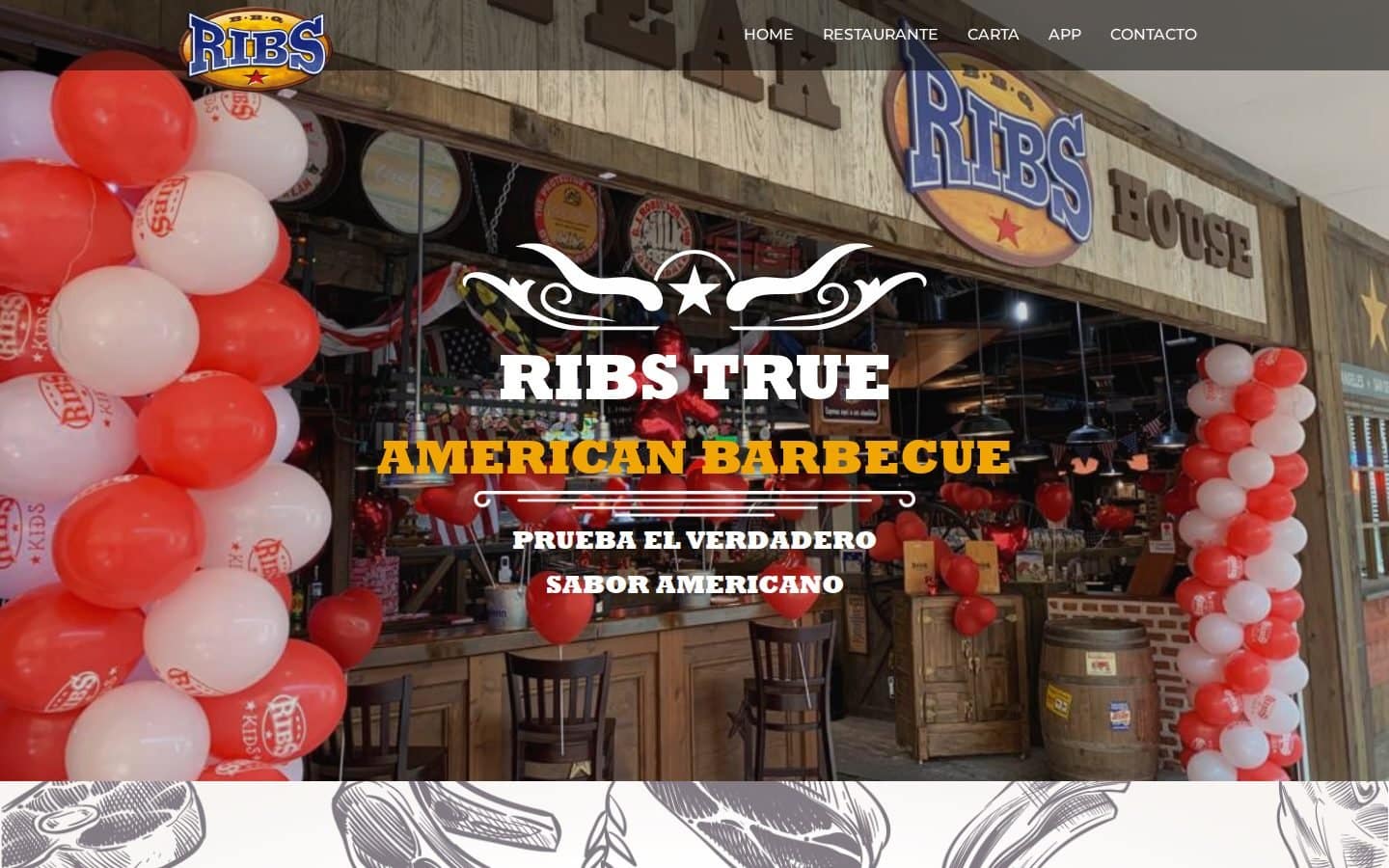 Captura de la web Restaurante Ribs Plaza Mar