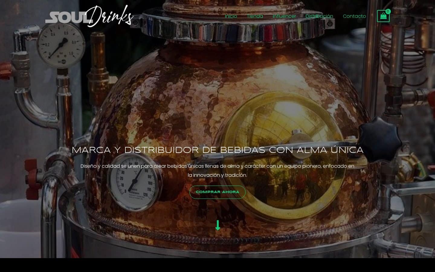Captura de la web Soul Drinks World