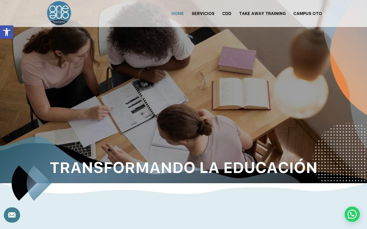 Captura de la web Training One to One